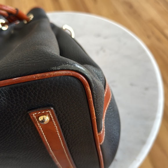 Dooney & Bourke Black Leather Bag with Gold Accents - Picture 14 of 16